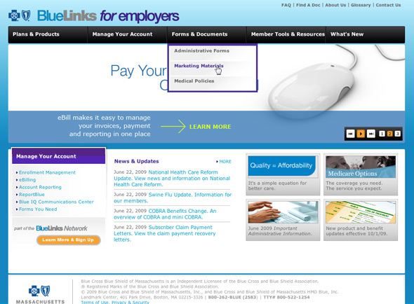 Employer screenshot